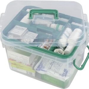 1 Pack Clear Storage Box Container Family First Aid Box Medicine.jpg