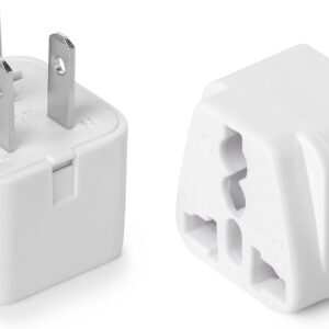 1713840352 Bates European Plug Adapter 2 Pc Travel Adapter Us To.jpg