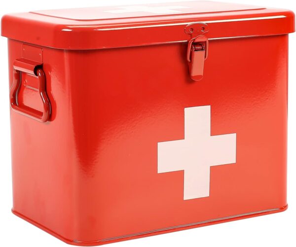 1714097315 First Aid Kit First Aid Medicine Supplies Bin 2 Tier.jpg