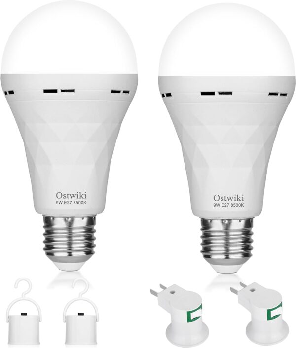 2 Pack Emergency Rechargeable Light Bulbsbattery Operated Backup Light Bulb.jpg