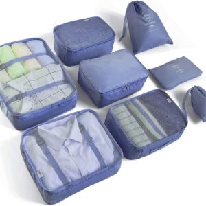 8 Set Packing Cubes For Suitcases Travel Luggage Packing Organizerstravel.jpg