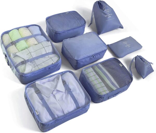 8 Set Packing Cubes For Suitcases Travel Luggage Packing Organizerstravel.jpg