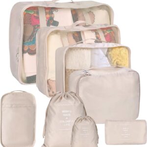 8 Set Packing Cubes For Suitcases Kingdalux Travel Luggage Packing.jpg