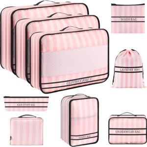 9 Set Packing Cubes Luggage Packing Organizers For Travel Accessories.jpg