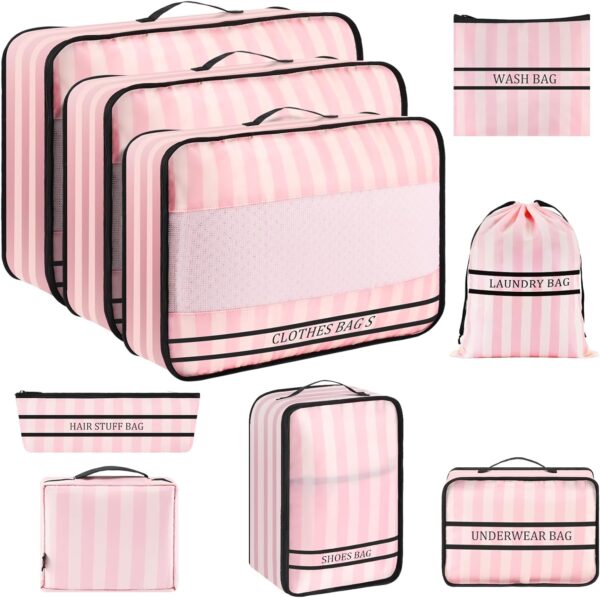 9 Set Packing Cubes Luggage Packing Organizers For Travel Accessories.jpg