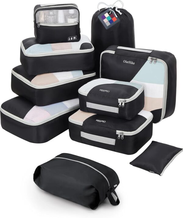 All Included 10 Set Sturdy Packing Cubes For Suitcasesolarhike Travel.jpg