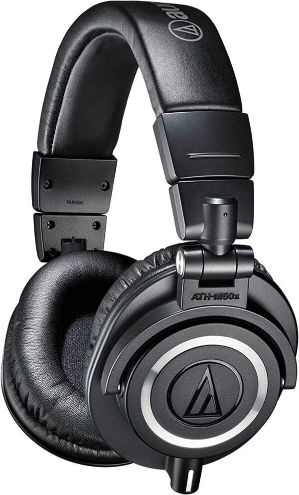 Audio Technica Ath M50x Professional Studio Monitor Headphones Black Professional Grade Critically.jpg