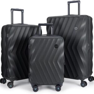 Bagsmart 3 Piece Luggage Sets Pc Suitcase Hardside Luggage With.jpg