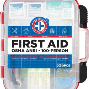 Be Smart Get Prepared First Aid Kit Hard Red Case.jpg