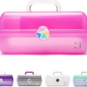 Caboodles On The Go Girl Makeup Box White Opal Hard Plastic Makeup.jpg