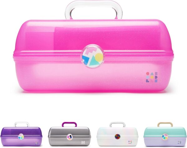 Caboodles On The Go Girl Makeup Box White Opal Hard Plastic Makeup.jpg