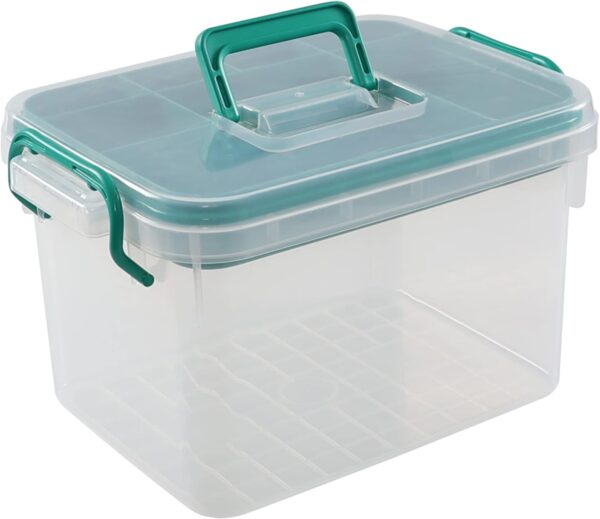 Clear First Aid Box Plastic Storage Container With Locking Lid.jpg