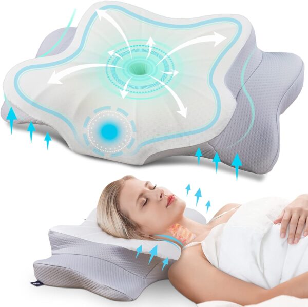 Donama Cervical Pillow For Neck And Shouldercontour Memory Foam Pillowergonomic.jpg