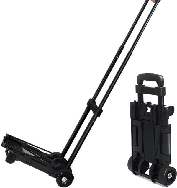 Folding Luggage Cart With Expandable Chassis2 Wheels Folding Hand Truck.jpg