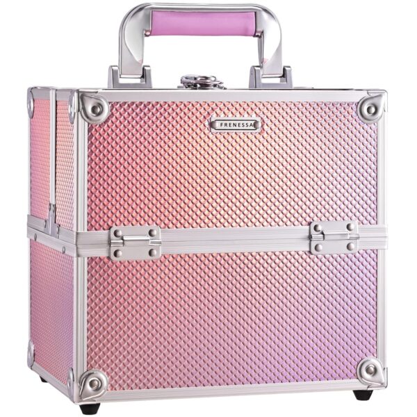 Frenessa Makeup Train Case Cosmetic Organizer Case Portable Travel Storage.jpg