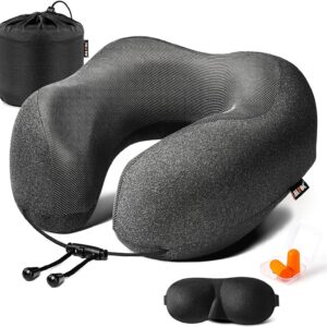 Mlvoc Travel Pillow 100 Pure Memory Foam Neck Pillow Comfortable.jpg