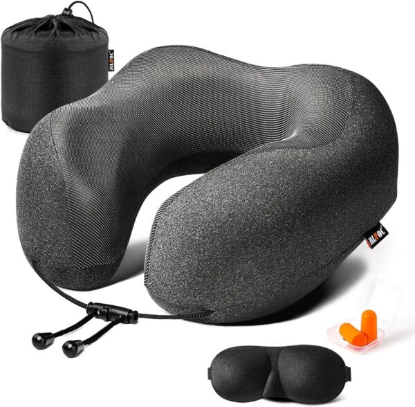 Mlvoc Travel Pillow 100 Pure Memory Foam Neck Pillow Comfortable.jpg