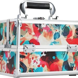 Makeup Train Case Portable Makeup Case With Mirror Makeup Box.jpg