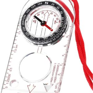 Multifunctional Waterproof Navigation Compass Map Ruler Magnifier For Explorer Hiking.jpg