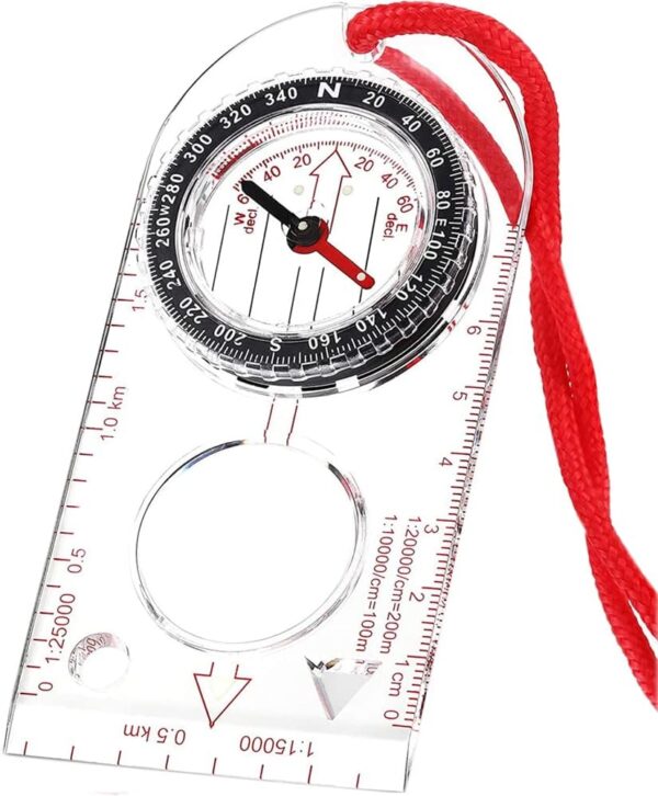 Multifunctional Waterproof Navigation Compass Map Ruler Magnifier For Explorer Hiking.jpg