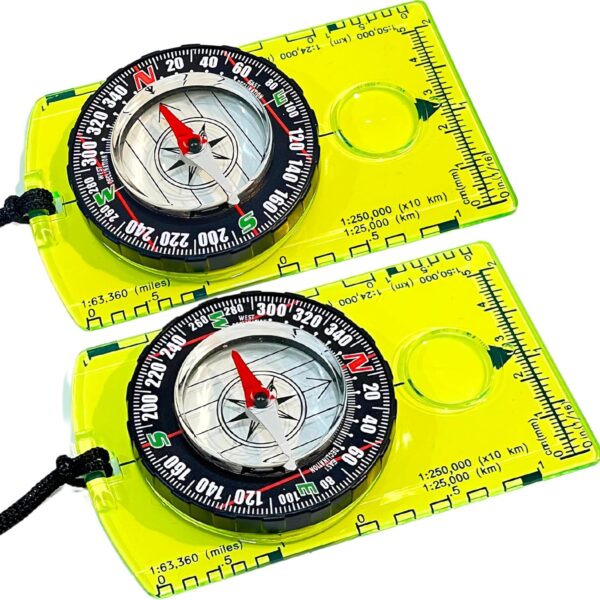 Pack Of 2 Orienteering Compass Hiking Compasses Boy Scout Kids Magnetic.jpg