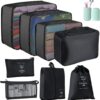 Packing Cubes For Suitcase 9 Pcs Lightweight Travel Luggage Organizers.jpg