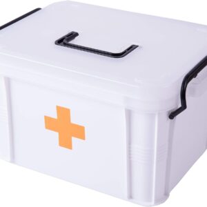 Qi003347 First Aid Medical Kit Empty Container Large White.jpg