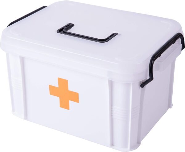 Qi003347 First Aid Medical Kit Empty Container Large White.jpg