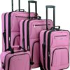 Rockland Journey Softside Upright Luggage Set Expandable Pink 4 Piece 14192428.jpg