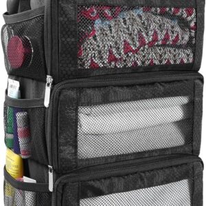 Suitcase Organizer Travel Luggage Organizer Portable Hanging Travel Shelves Collapsible.jpg