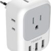 Tessan European Travel Plug Adapter International Power Plug With 4.jpg