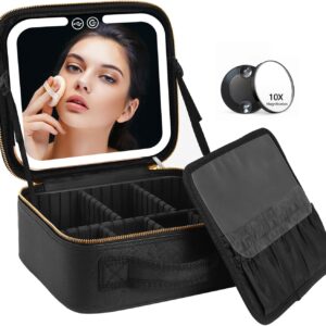 Travel Makeup Bag With Led Lighted Make Up Case With.jpg