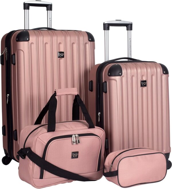 Travelers Club Expandable Midtown Hardside 4 Piece Luggage Travel Set Rose.jpg