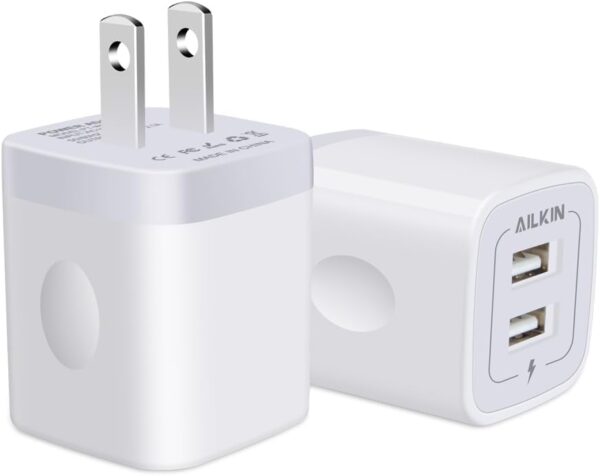 Usb Wall Charger Charger Adapter Ailkin 2 Pack 21a Dual Port.jpg