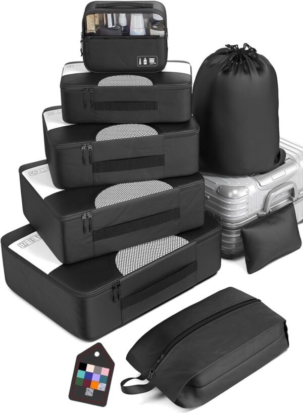 Veken 8 Set Packing Cubes For Suitcases Travel Essentials For.jpg