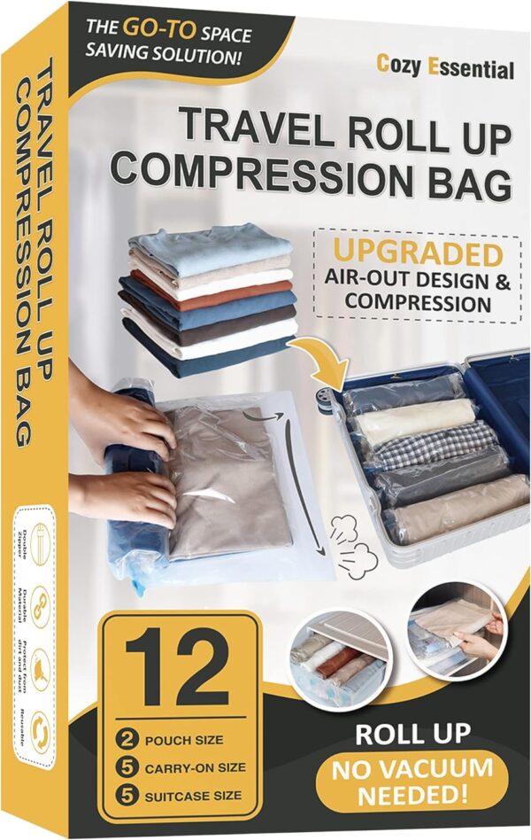 12 Hand Roll Up Compression Travel Bags Space Saver Bags For.jpg