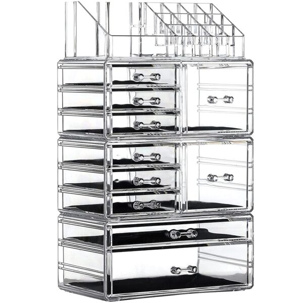 1716586953 Cq Acrylic Makeup Organizer Skin Care Large Clear Cosmetic Display.jpg