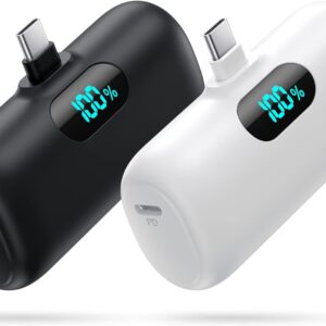 2 Pack Mini Portable Charger 5000mah Power Bank 3a Pd Usb.jpg