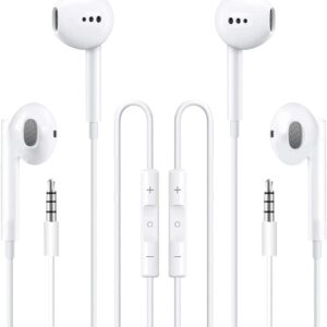 2 Packs Apple Wired Headphones Earbuds With Microphonein Ear Earphones Volume.jpg