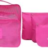 6 Sets Travel Organizers Packing Cubes Luggage Organizers Compression Pouchesrose.jpg