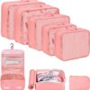 8 Pcs Packing Cubes For Suitcasestravel Cubes Set Storage Bag.jpg