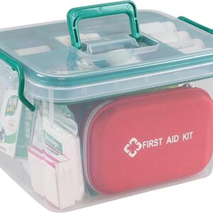 Afromy Plastic Medicine Organizer Holder First Aid Box For Medicine.jpg