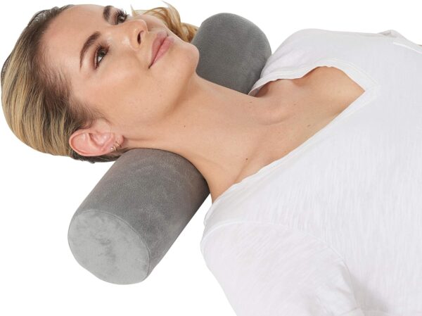 Allsett Health Cervical Neck Roll Memory Foam Pillow Bolster Pillow.jpg