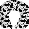 Ambesonne Cat Travel Pillow Neck Rest Cats Yellow Eyes In.jpg