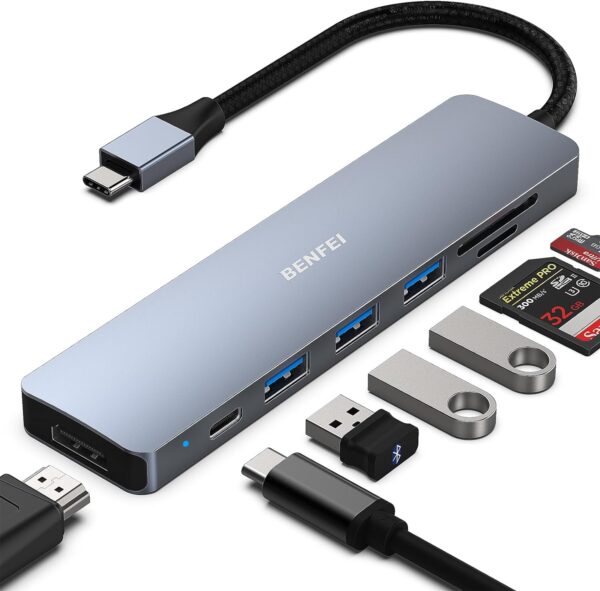 Benfei 7in1 Usb C Multiport Adapter With Hdmi Sdtf Card.jpg