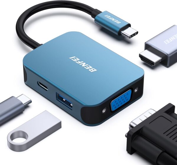 Benfei Usb C Hub 4in1 Usb Type C To Hdmi Vga.jpg