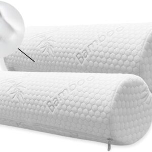 Bamboo Rayon Neck Roll Pillow For Sleeping 2 Pack.jpg