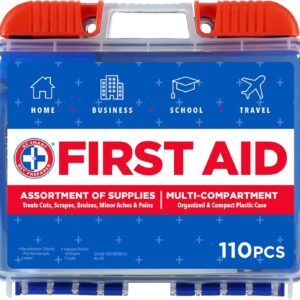 Be Smart Get Prepared 110 Pc First Aid Kit Clean.jpg