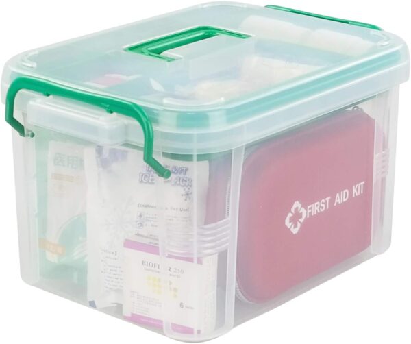 Callyne 1 Pack Clear Plastic Family First Aid Box Emergency.jpg