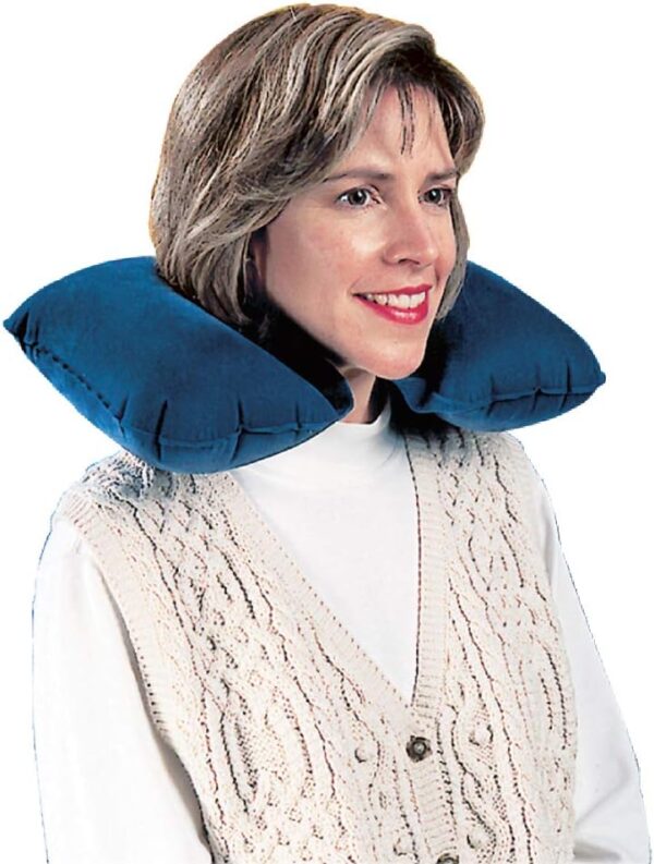 Carex Inflatable Travel Pillow Inflatable Airplane Pillow And Neck.jpg